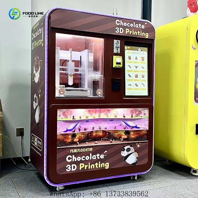 Popcorn Vending Machine - Customized 3D Chocolate Desserts Printing Machine
