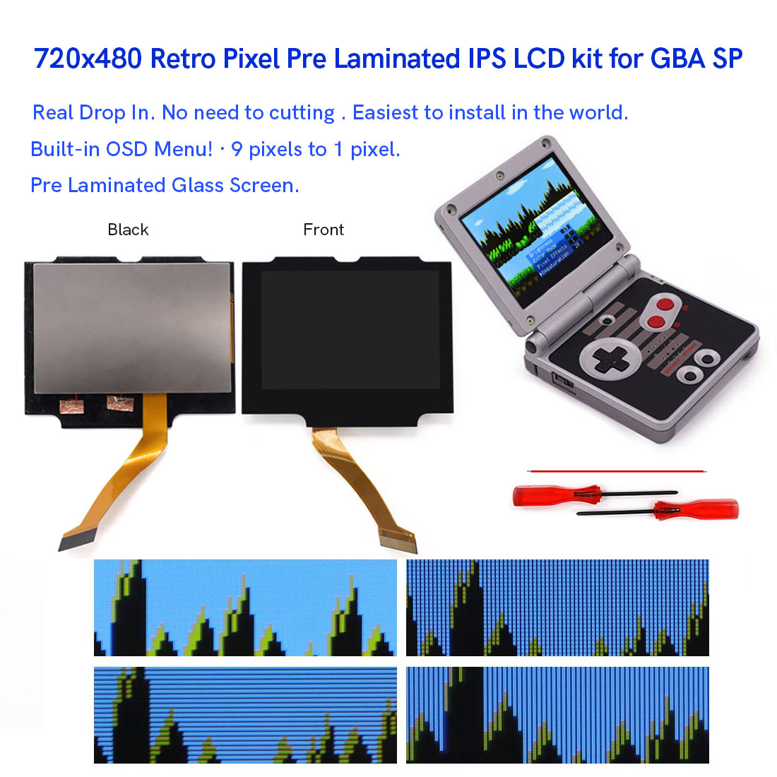 HD 3.0 inch For GBA SP V5  Lam – Lcd Screen Arcade recenzja i cena