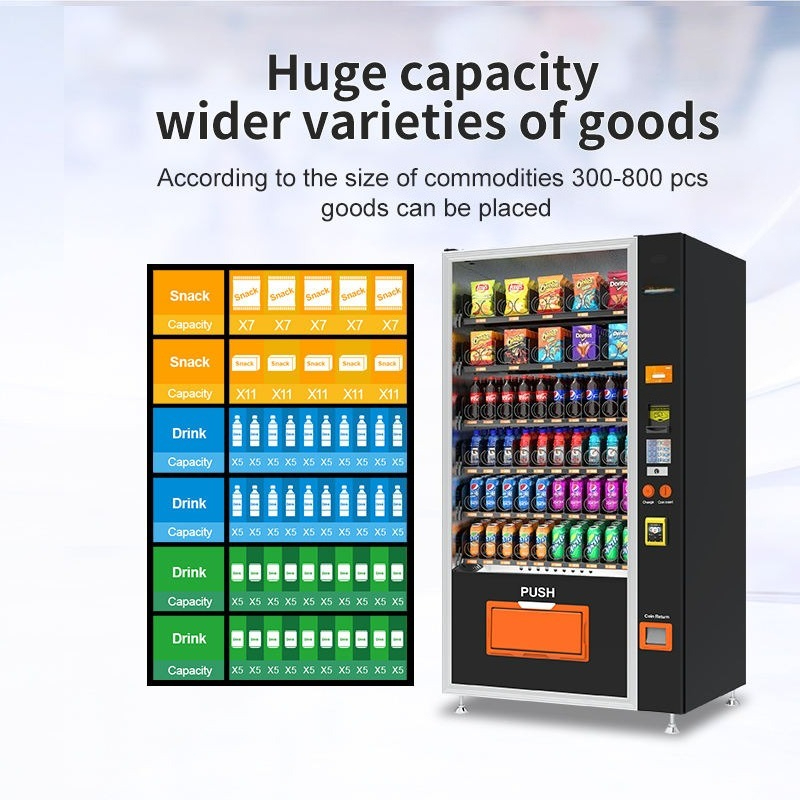 Drinks and Snacks Touch Screen – Commercial Vending Machine recenzja i cena