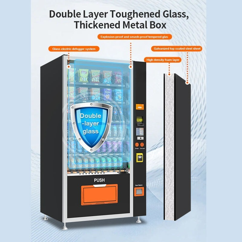 Drinks and Snacks Touch Screen – Commercial Vending Machine recenzja i cena