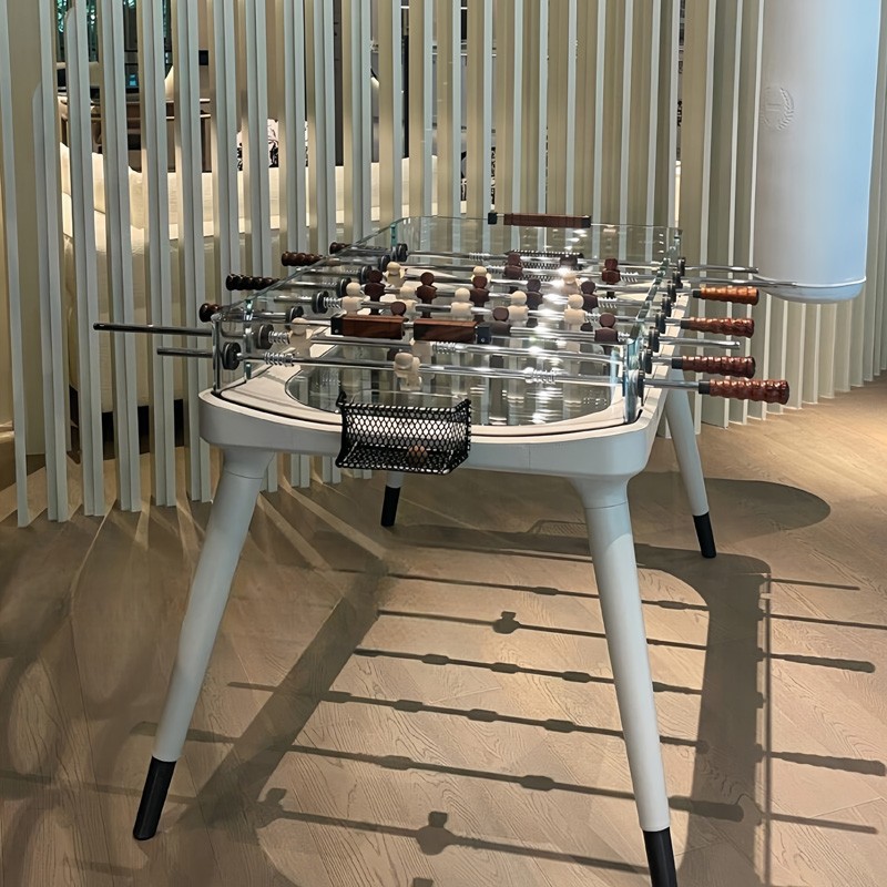 Light Luxury Glass Foosball Ta – Foosball Table Commercial recenzja i cena