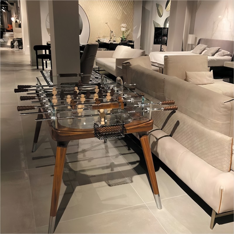 Light Luxury Glass Foosball Ta – Foosball Table Commercial recenzja i cena