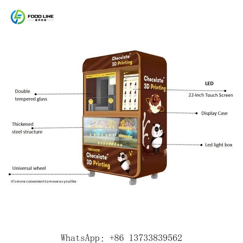 Customized 3D Chocolate Desser – Popcorn Vending Machine recenzja i cena