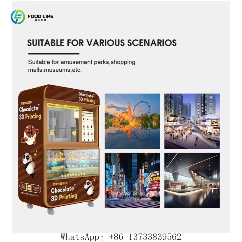 Customized 3D Chocolate Desser – Popcorn Vending Machine recenzja i cena